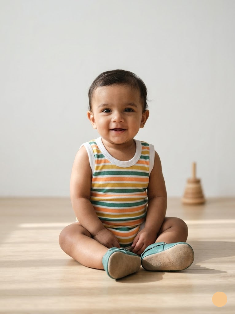 Baby's rompers - flag stripes