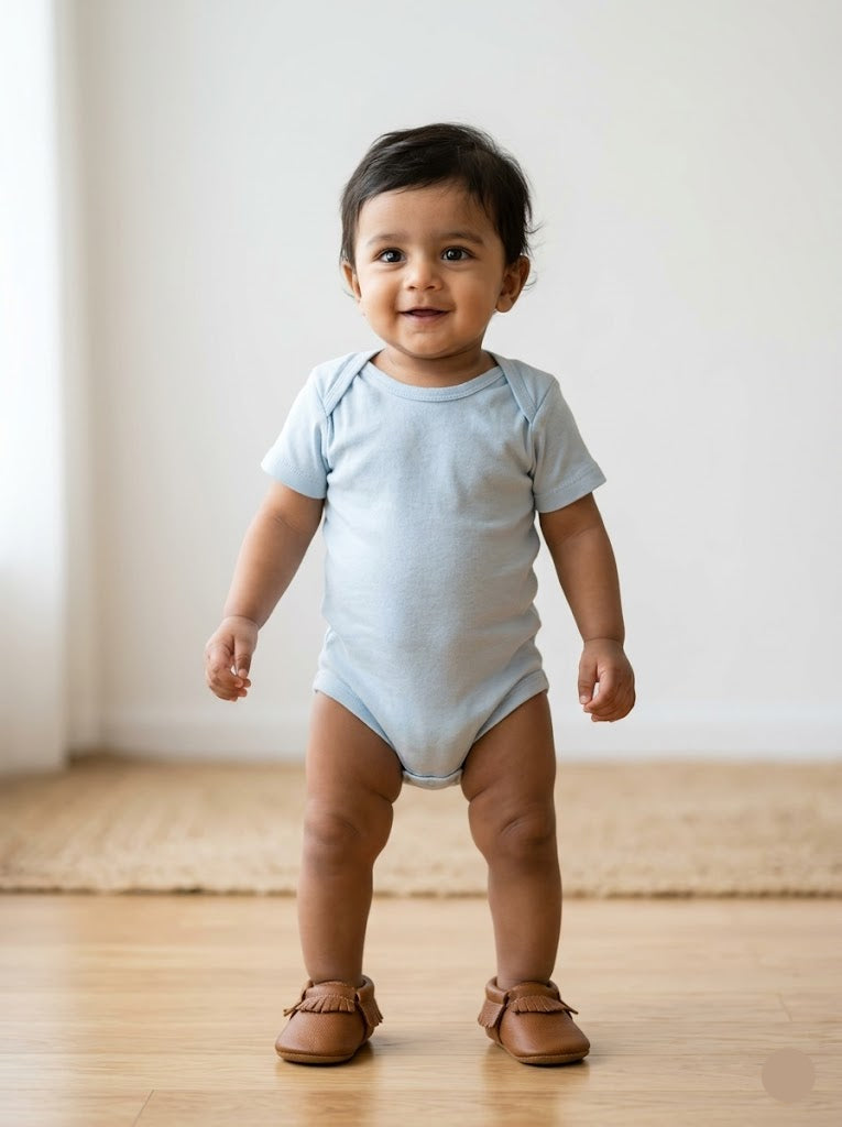 Baby's rompers - l.blue