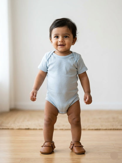 Baby's rompers - l.blue