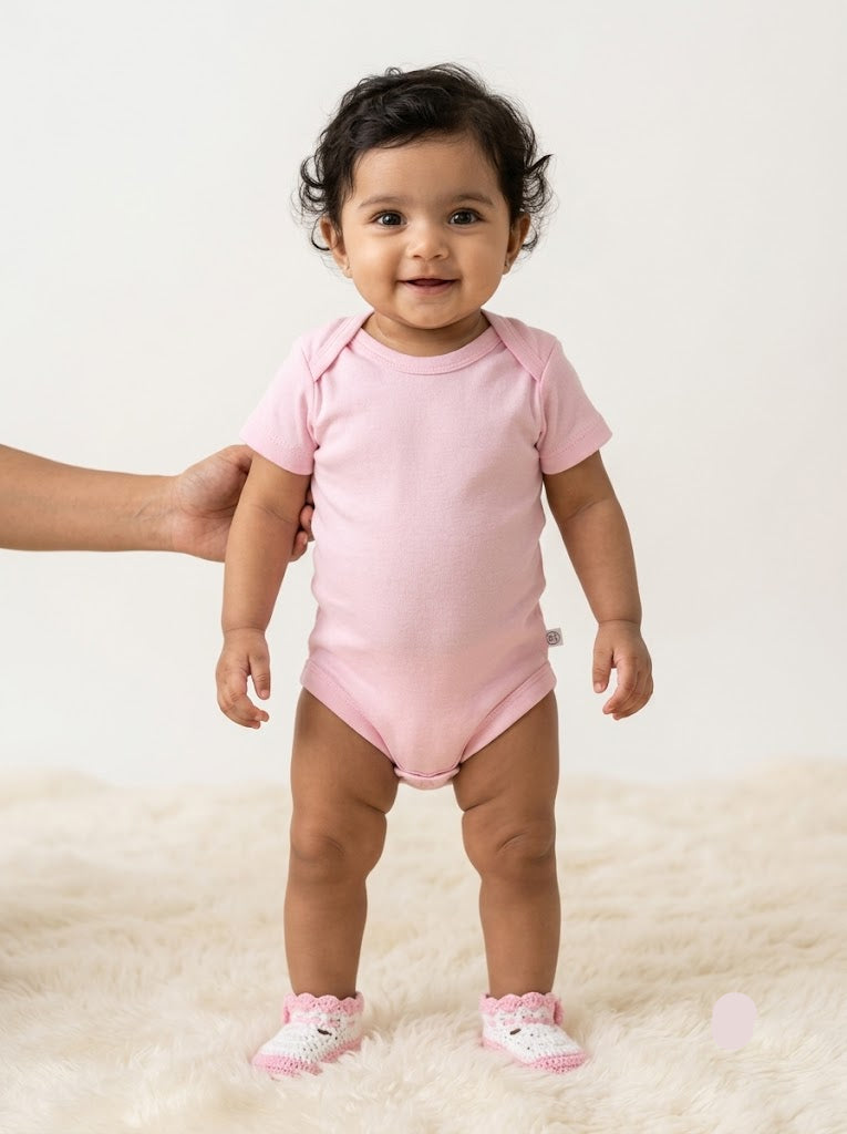 Baby's rompers - l.pink
