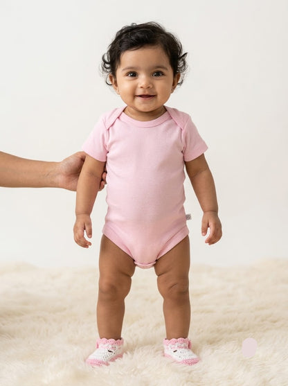 Baby's rompers - l.pink