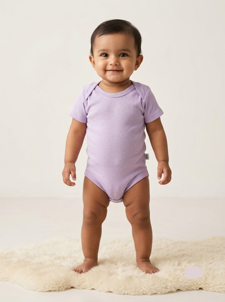 Baby's rompers - lavender