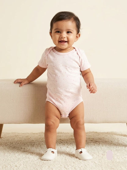 Baby's rompers - pink stars