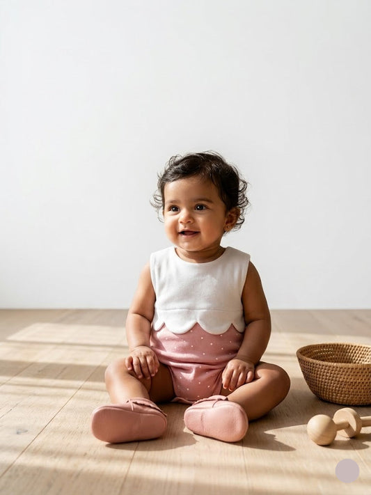 Baby's rompers - pinks