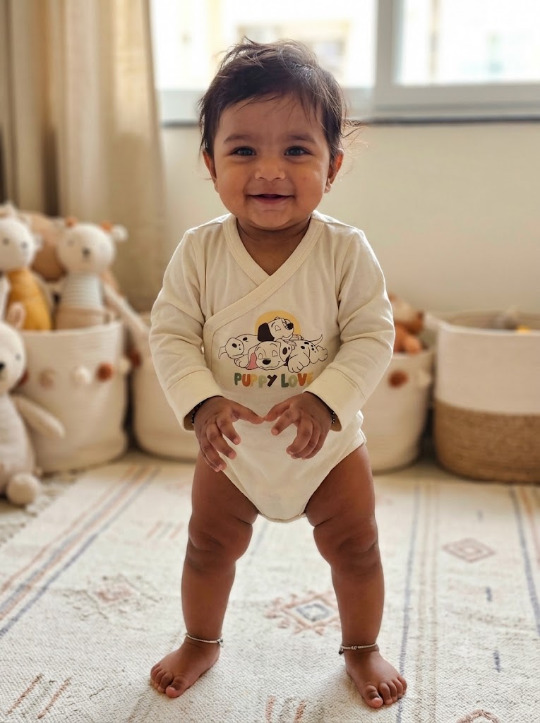 Baby's rompers - puppy