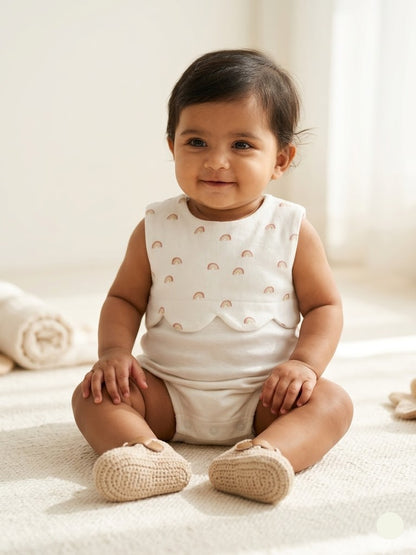 Baby's rompers - rainbow