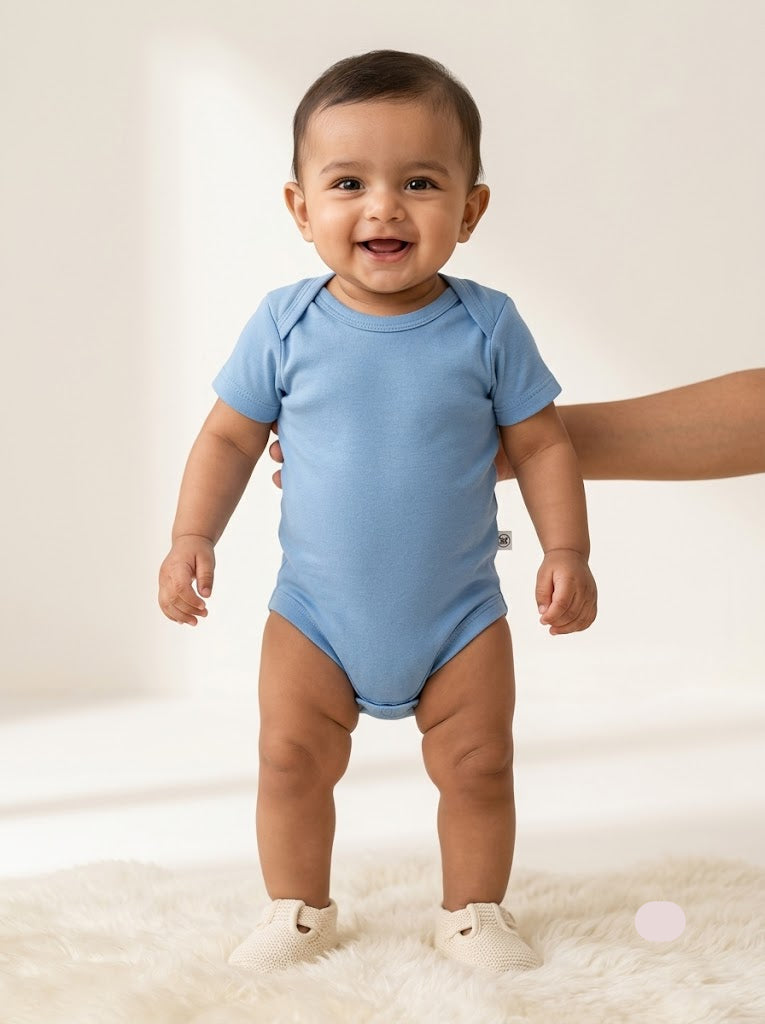 Baby's rompers - skyblue