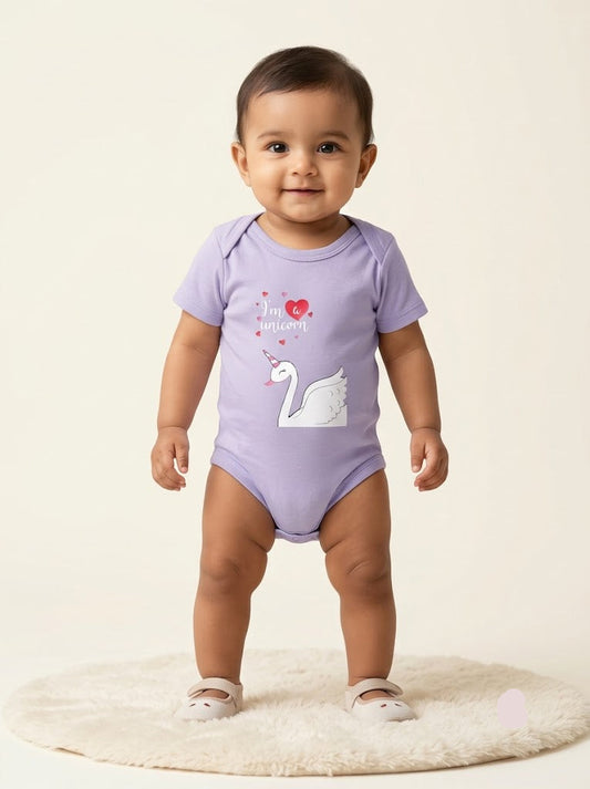 Baby's rompers - swan