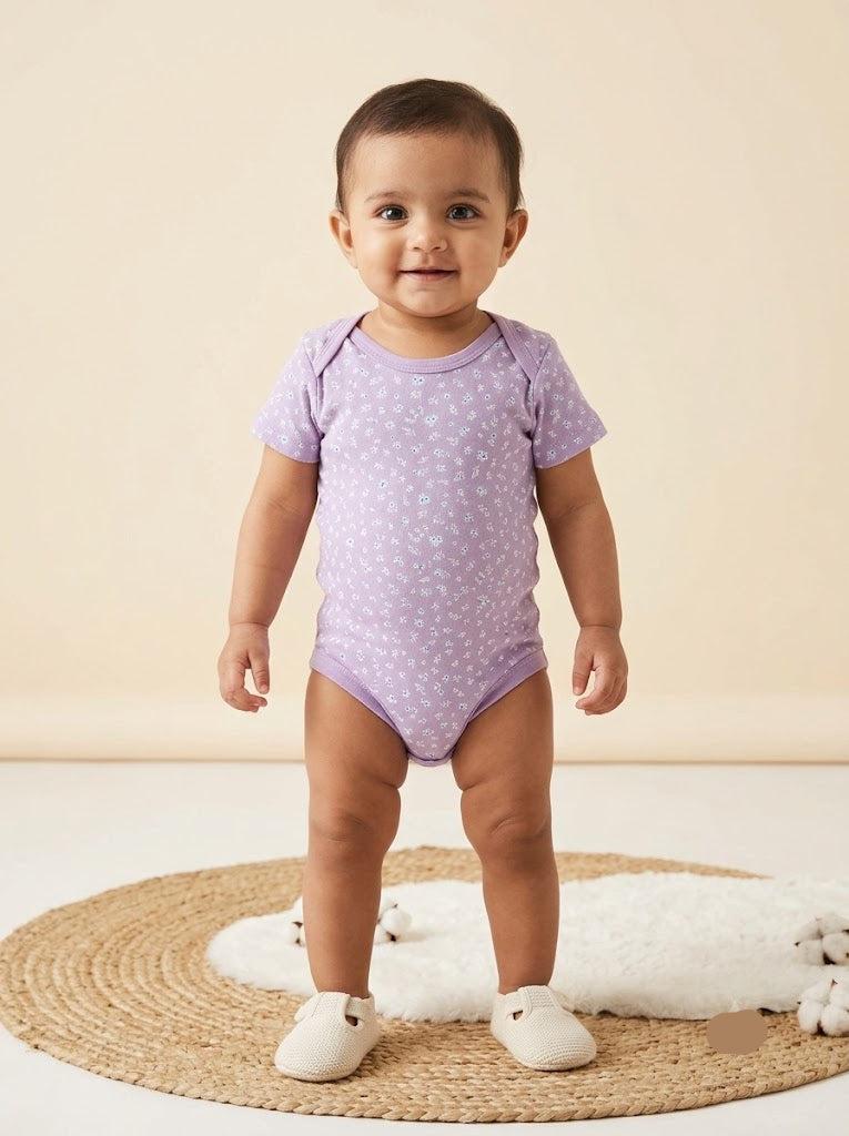Baby's rompers - violet