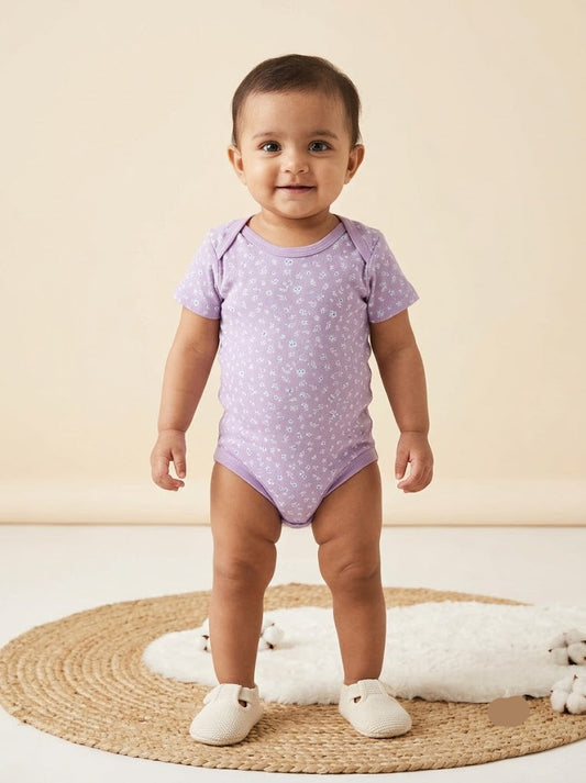 Baby's rompers - violet