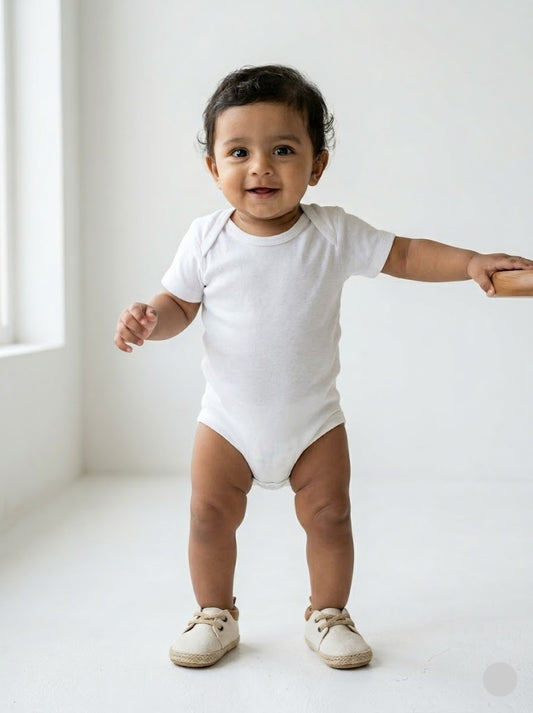 Baby's rompers - white