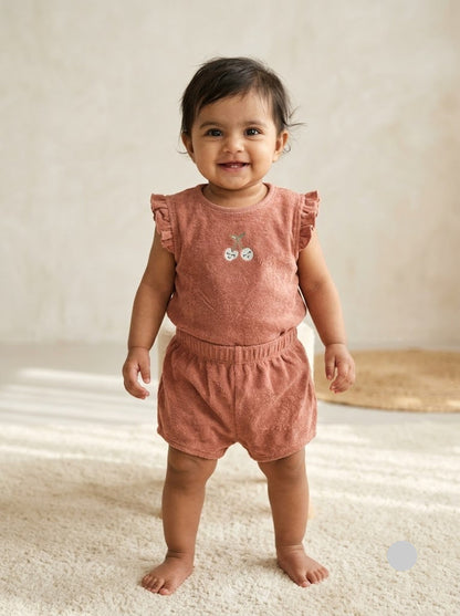 Baby's short set - brown