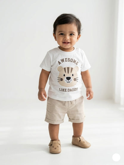 Baby's shorts set -Tiger