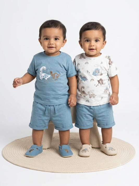 Baby's shorts set - bd/b/b (3pcs set)