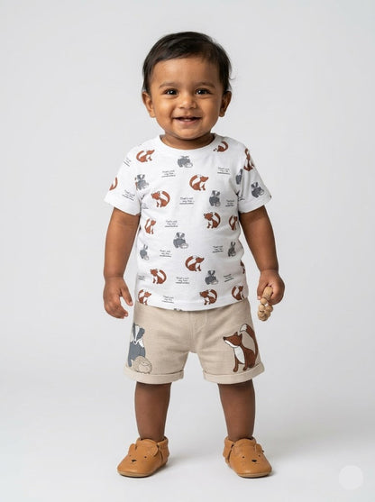 Baby's shorts set - fox rakoon