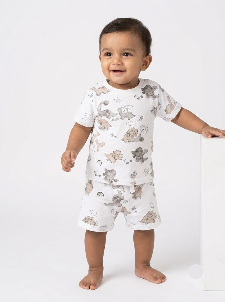 Baby's shorts set - gb dinosaur