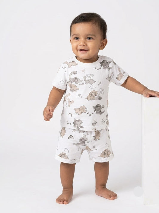 Baby's shorts set - gb dinosaur