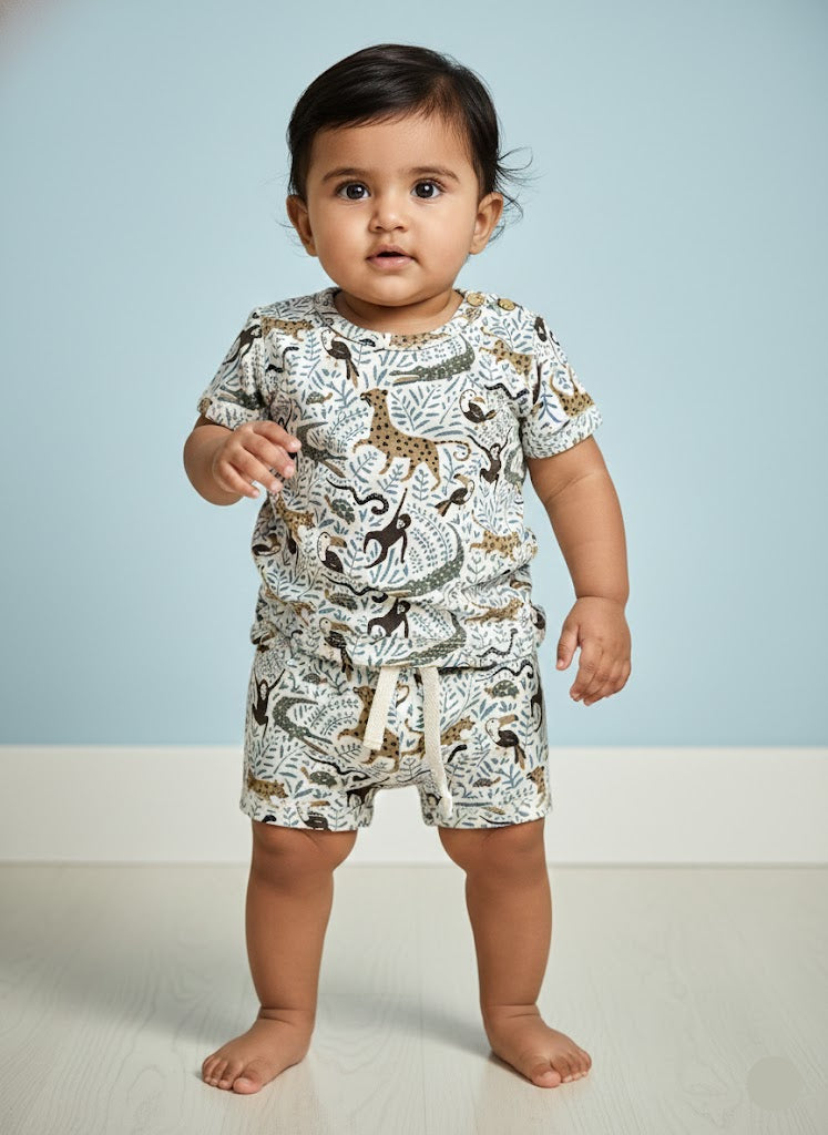 Baby's shorts set - jungle