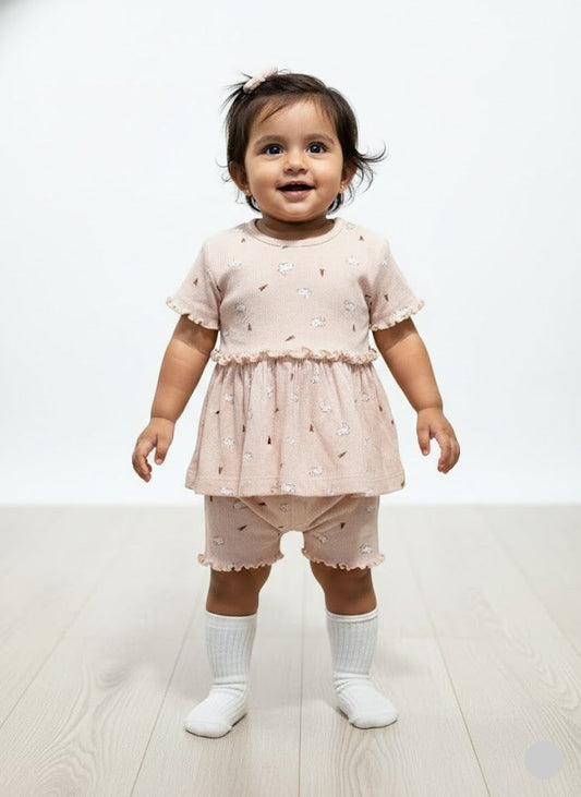 Baby's shorts set - sandle