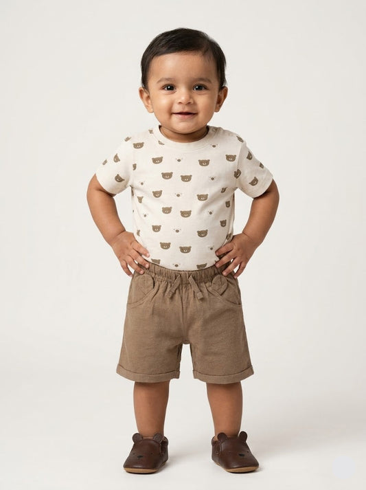 Baby's shorts set - ted face