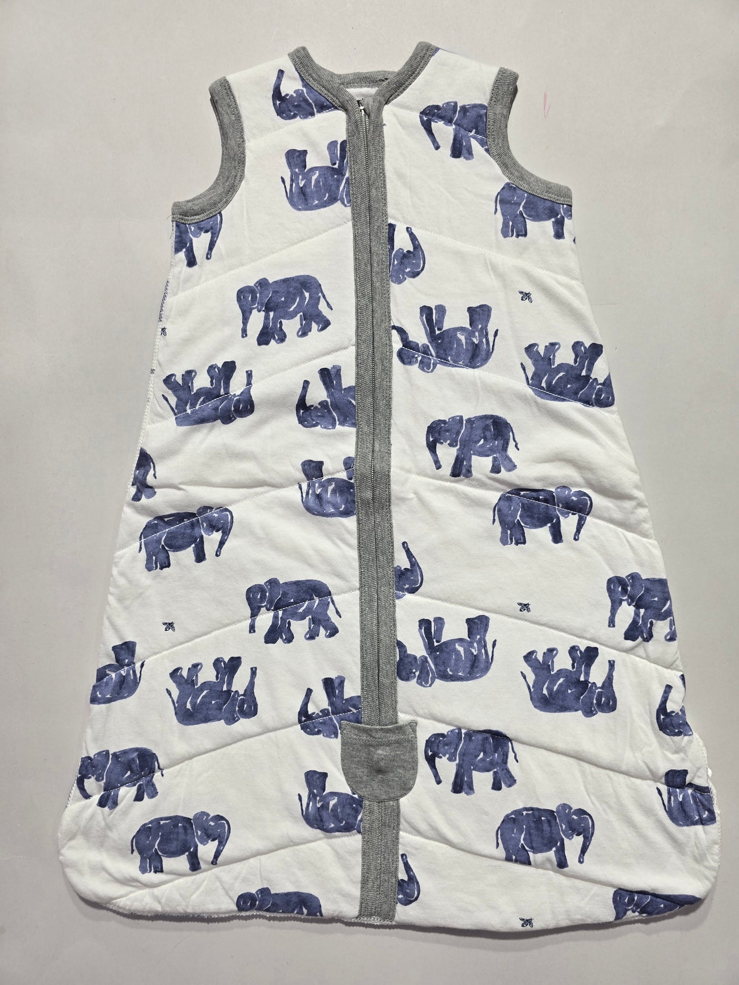 Baby's sleeping bag - blue elephant