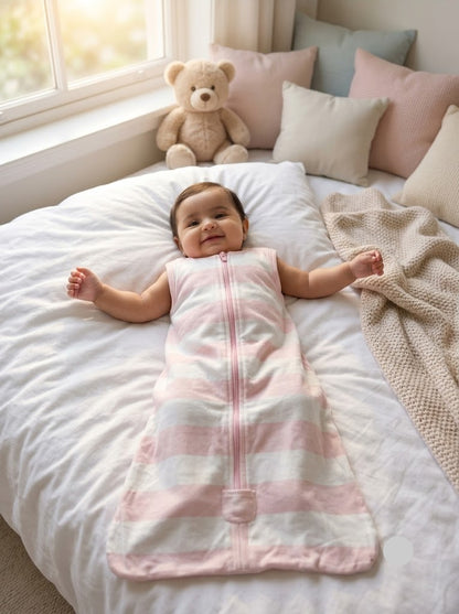 Baby's sleeping bag - light pink