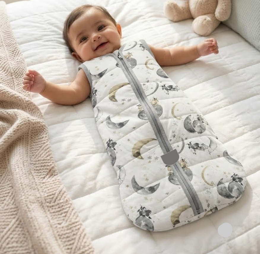 Baby's sleeping bag - moons&stars
