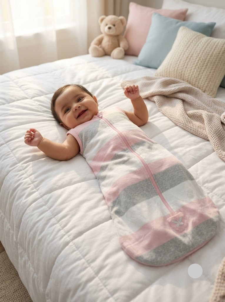Baby's sleeping bag - pink