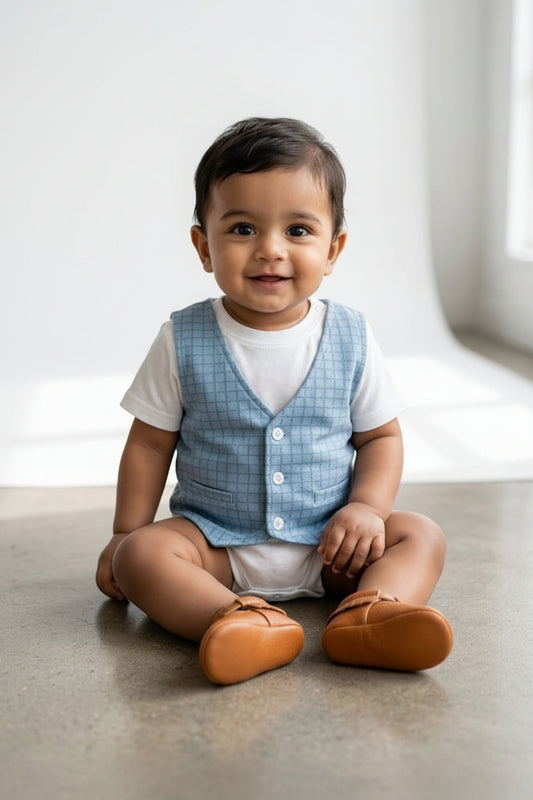 Baby's t-shirt - blue coat
