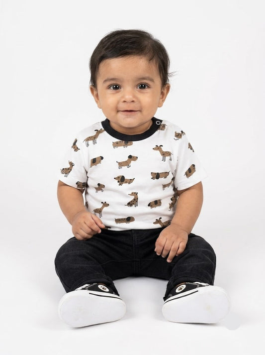 Baby's t-shirt - brown doggy