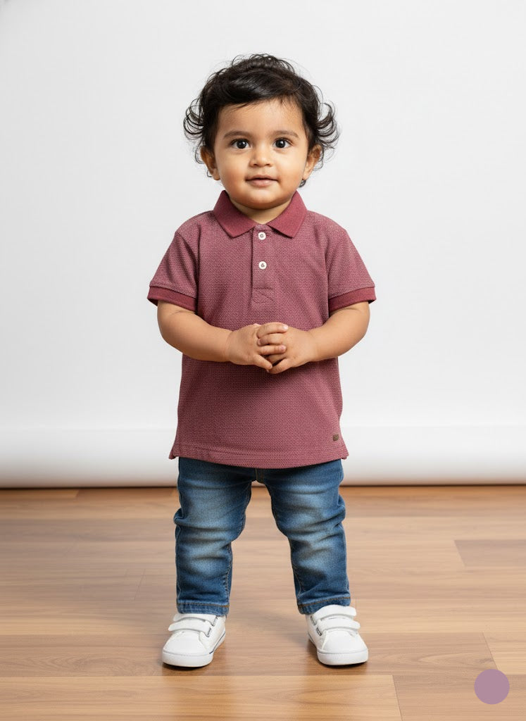 Baby's t-shirt - dark peach