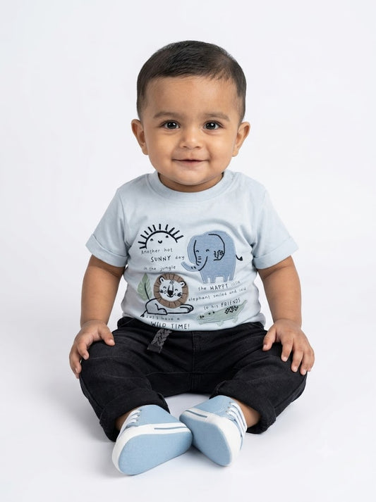 Baby's t-shirt - ele/lion