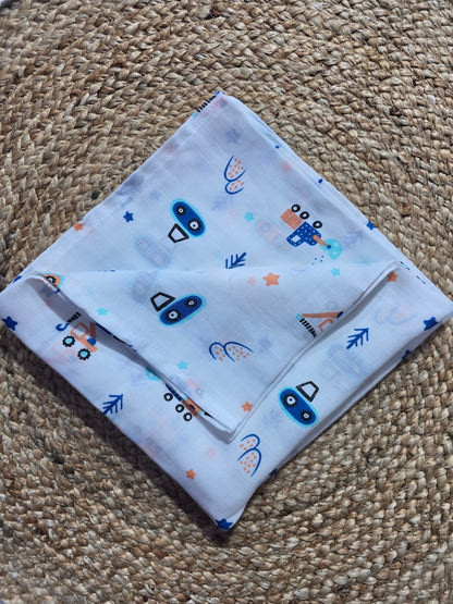 Baby's muslin swaddle - Car