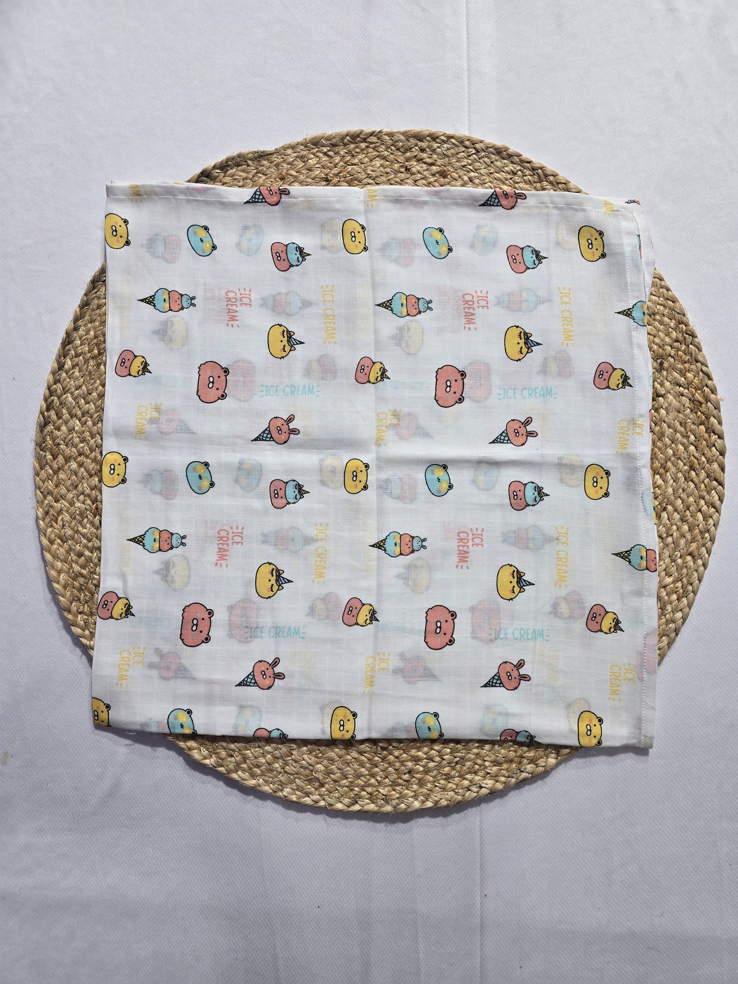 Baby's muslin swaddle - Icecream print