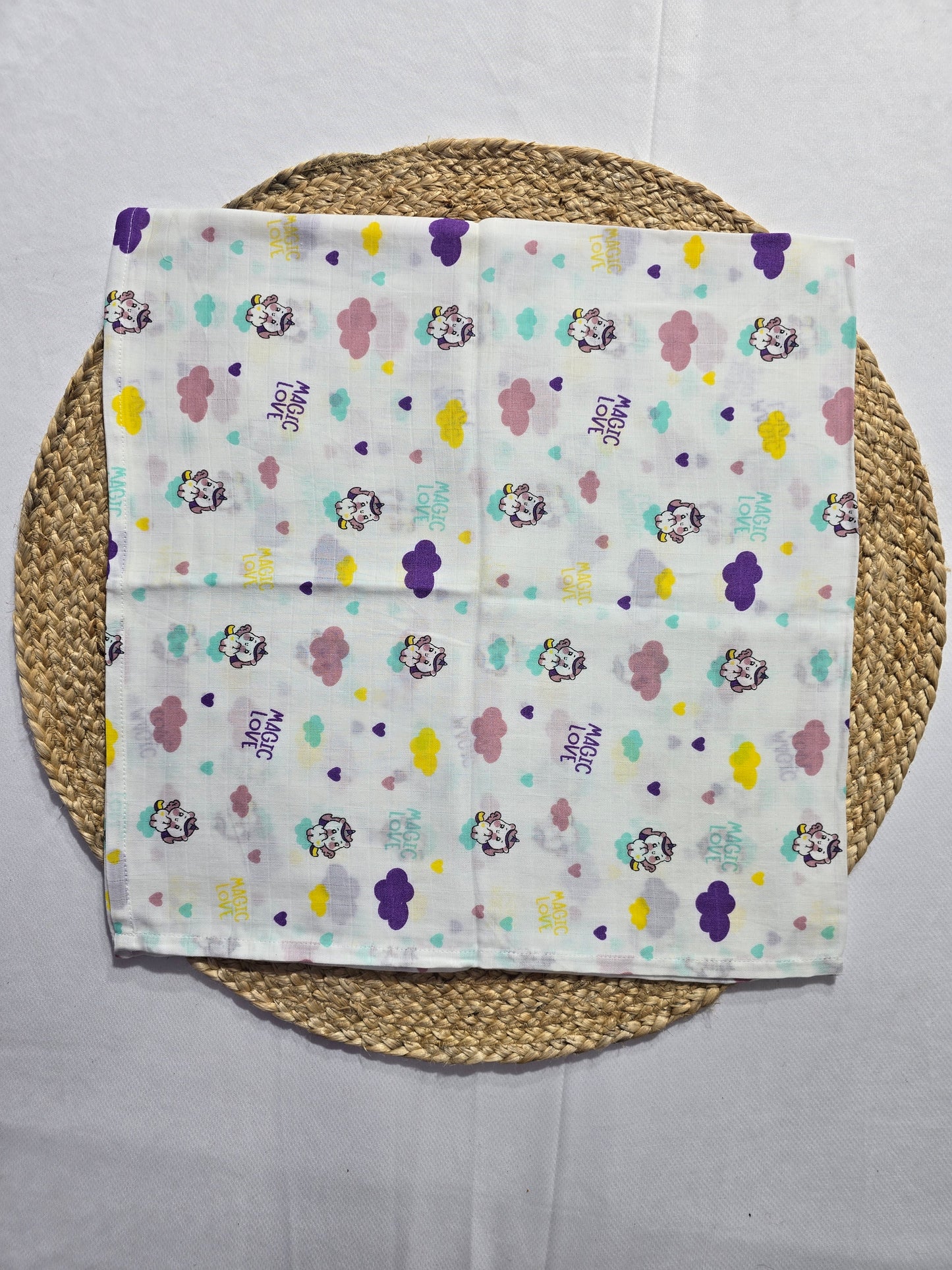 Baby's muslin swaddle - Magic love