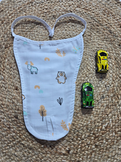 Baby's muslin nappy - Bear
