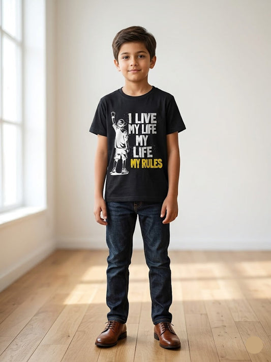 Boy's t-shirt - Black rules