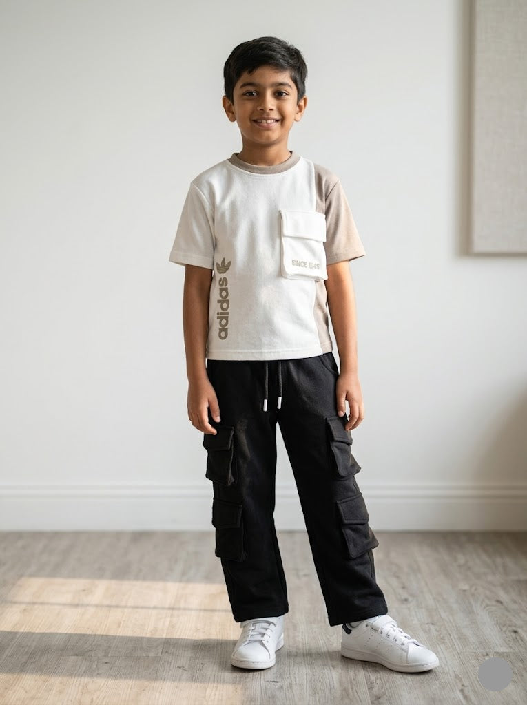 Boy's cargo pant set - l.brwon