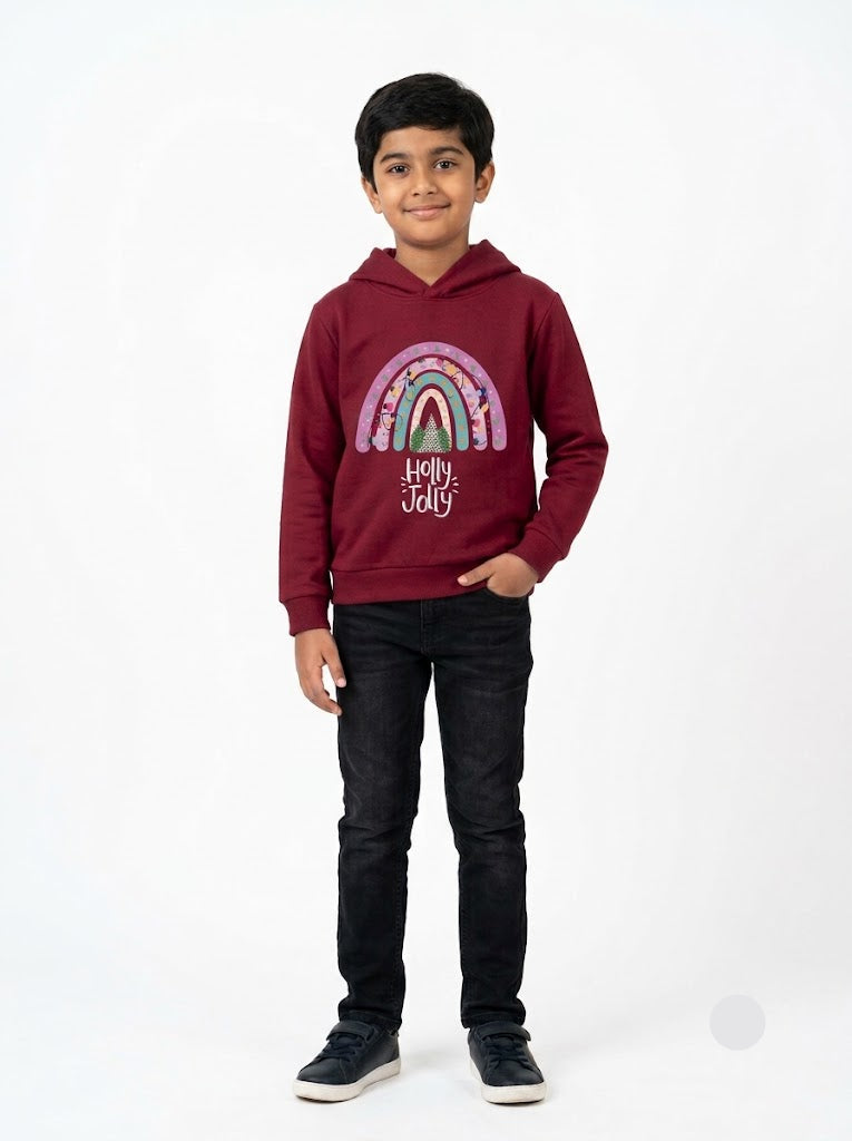 Boy's loop knit hoodie - jolly