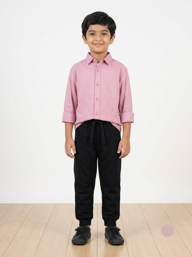 Boy's loop knit pant - Blacks