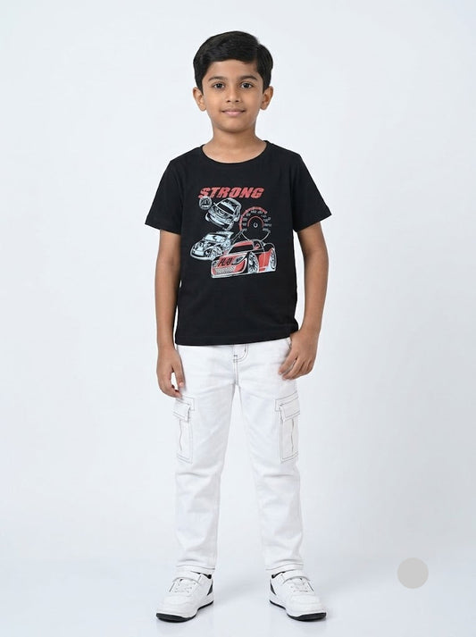 Boy's t-shirt - black strong