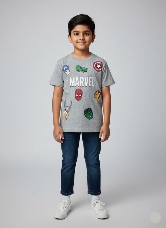 Boy's t-shirt - grey marvel