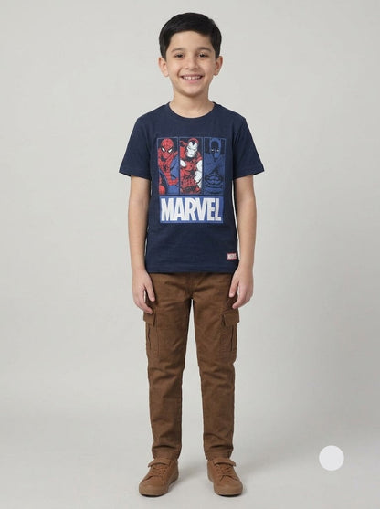 Boy's t-shirt - navy marvel