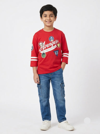 Boy's t-shirt - red avenger
