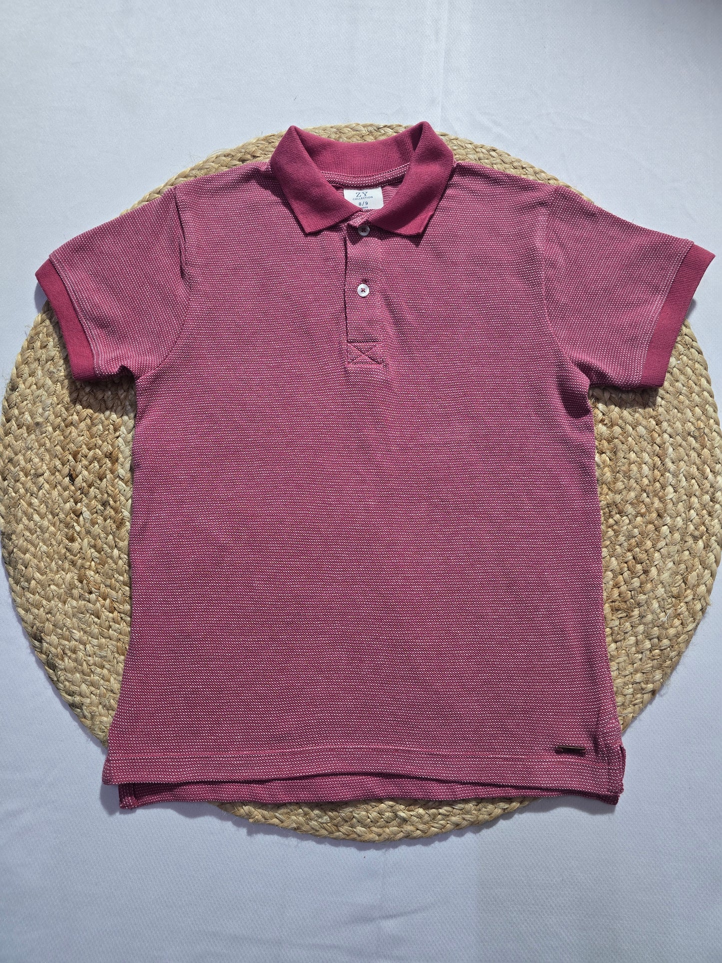 Boy's polo t-shirt - Red dot