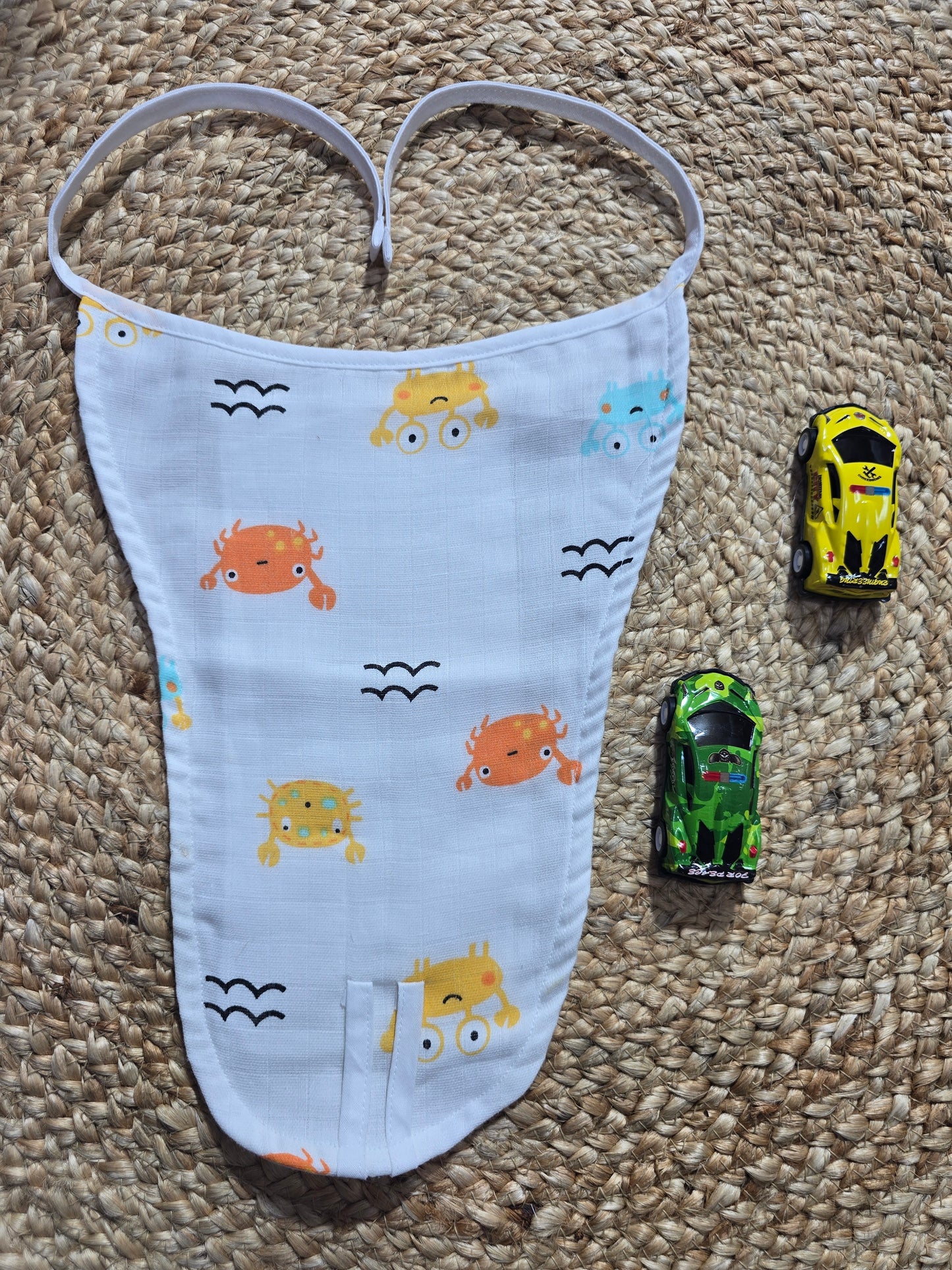 Baby's muslin nappy - Crab