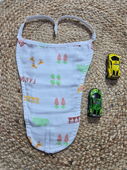 Baby's muslin nappy - Farm