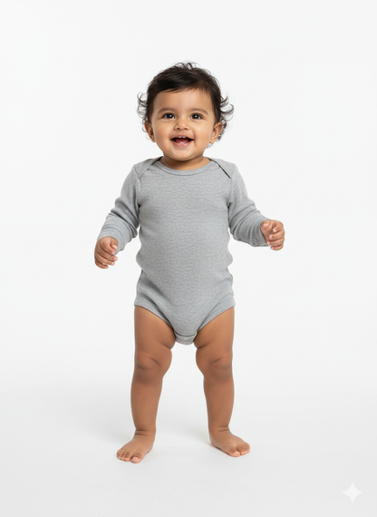 Baby's rompers - l. Grey