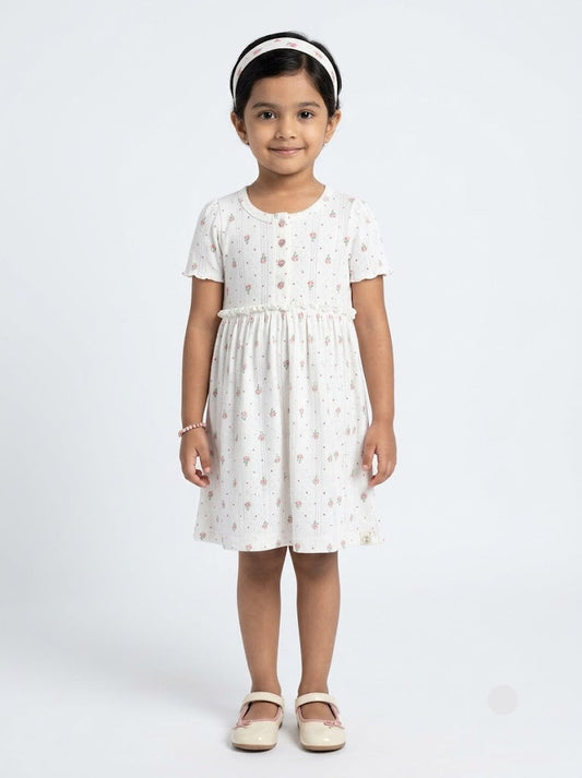 Girl's frock - blossoms