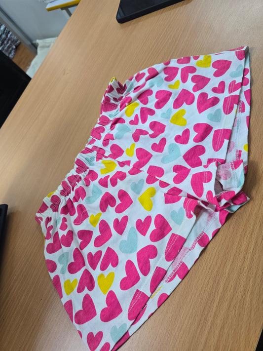 Girl's shorts - hearts
